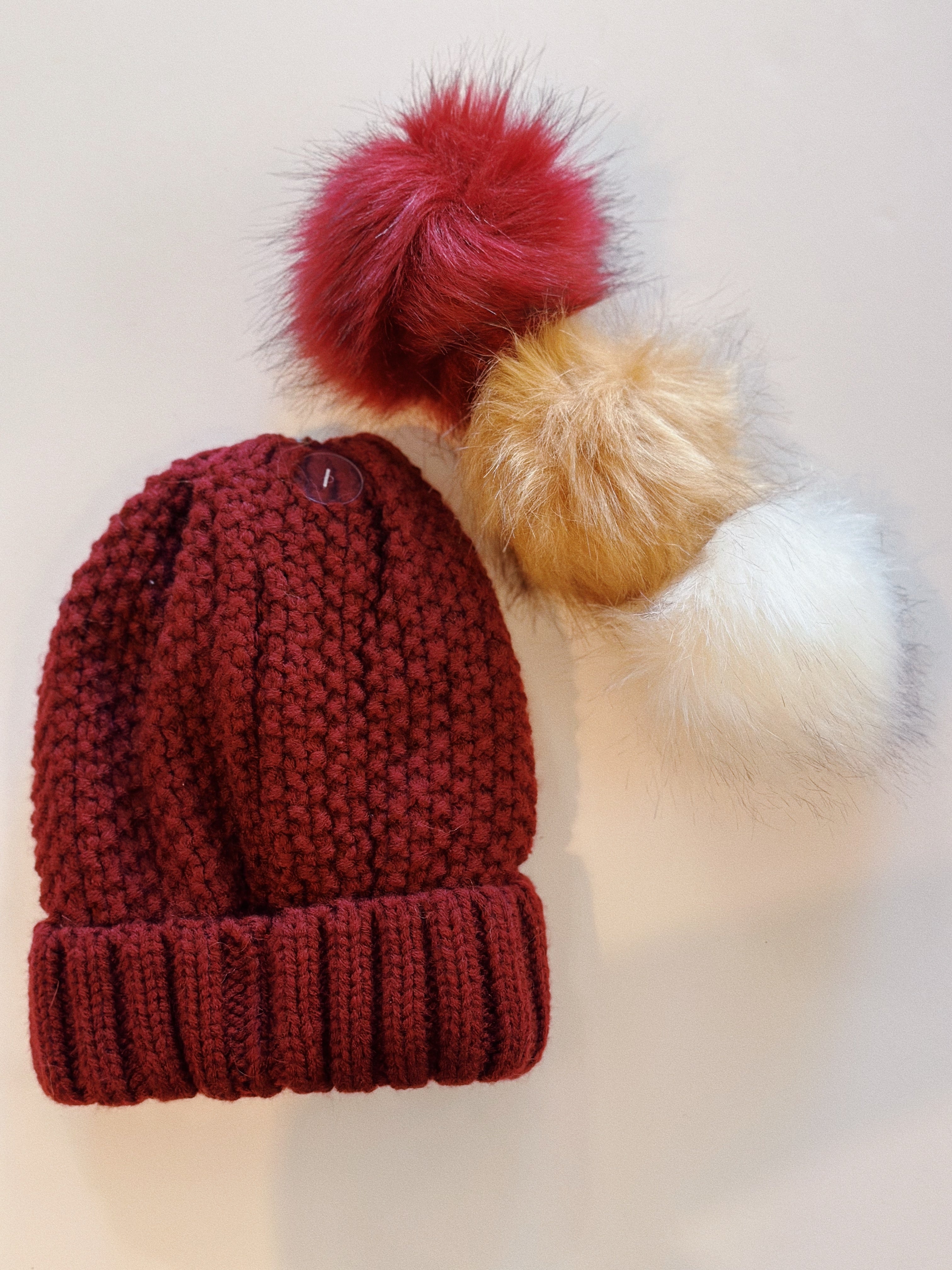 Stylish Anthropologie Snap-On Pom-Poms for Beanies