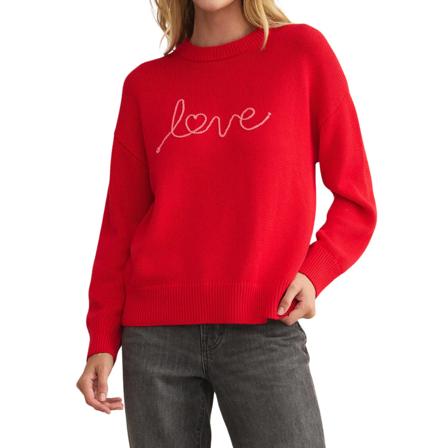 Love Notes Boyfriend Sweater