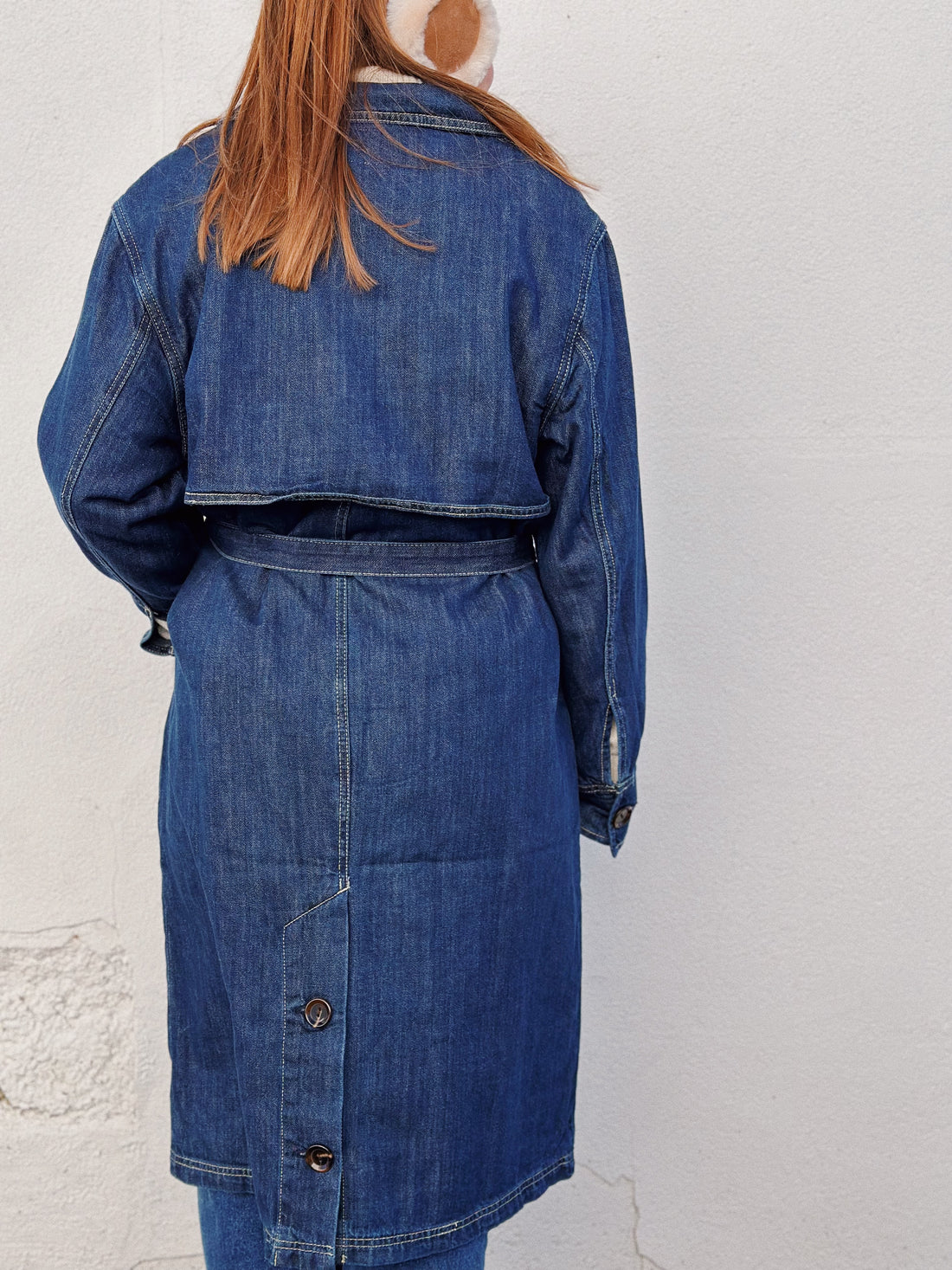 Denim Trench Coat