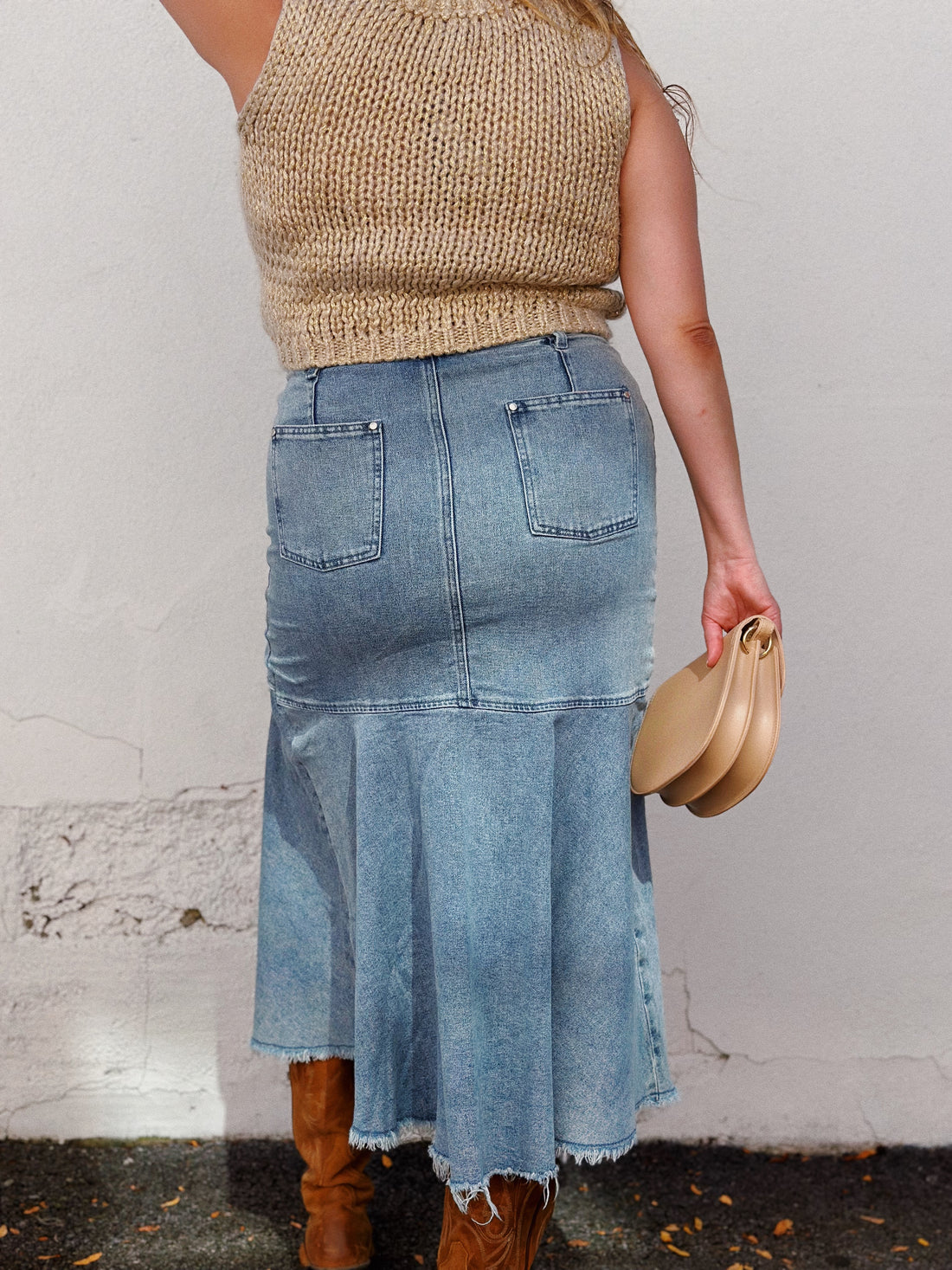 Basque Maxi Skirt