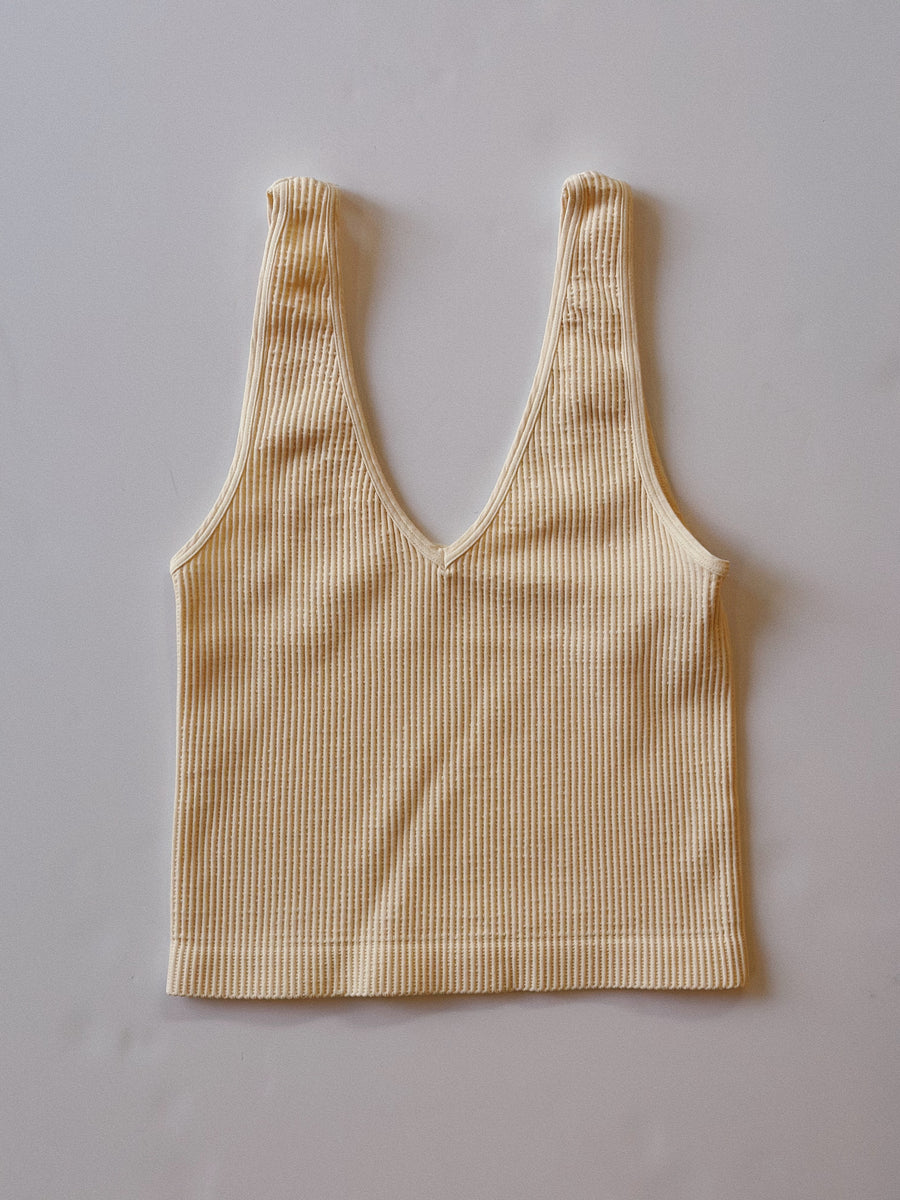 Trina Reversible Ribbed Crop Top