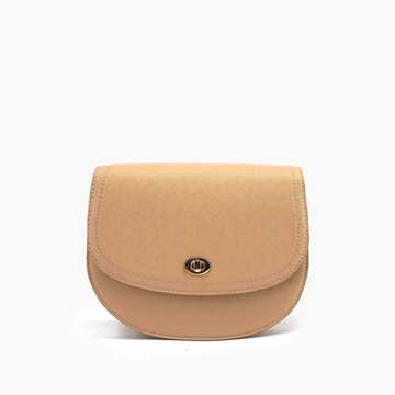 Gemma Crescent Turn Lock Crossbody Bag