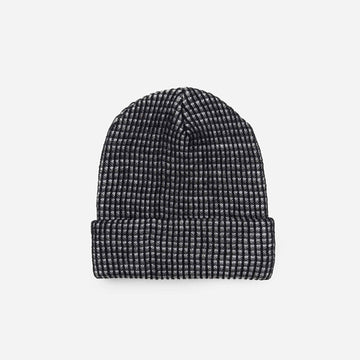 Simple Grid Knit Beanie