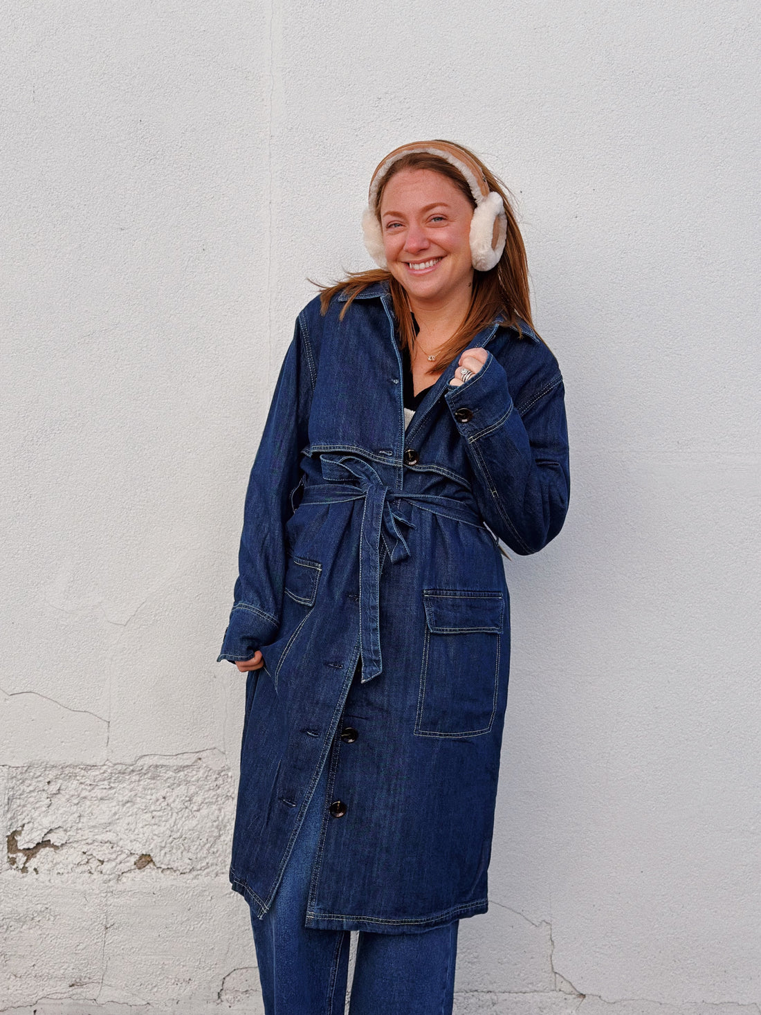 Denim Trench Coat