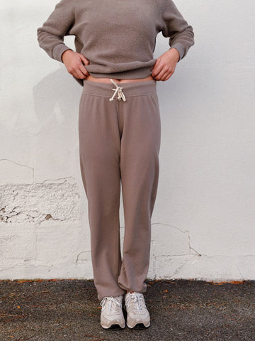 Toni French Terry Jogger: Mushroom