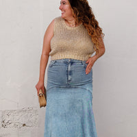 Basque Maxi Skirt