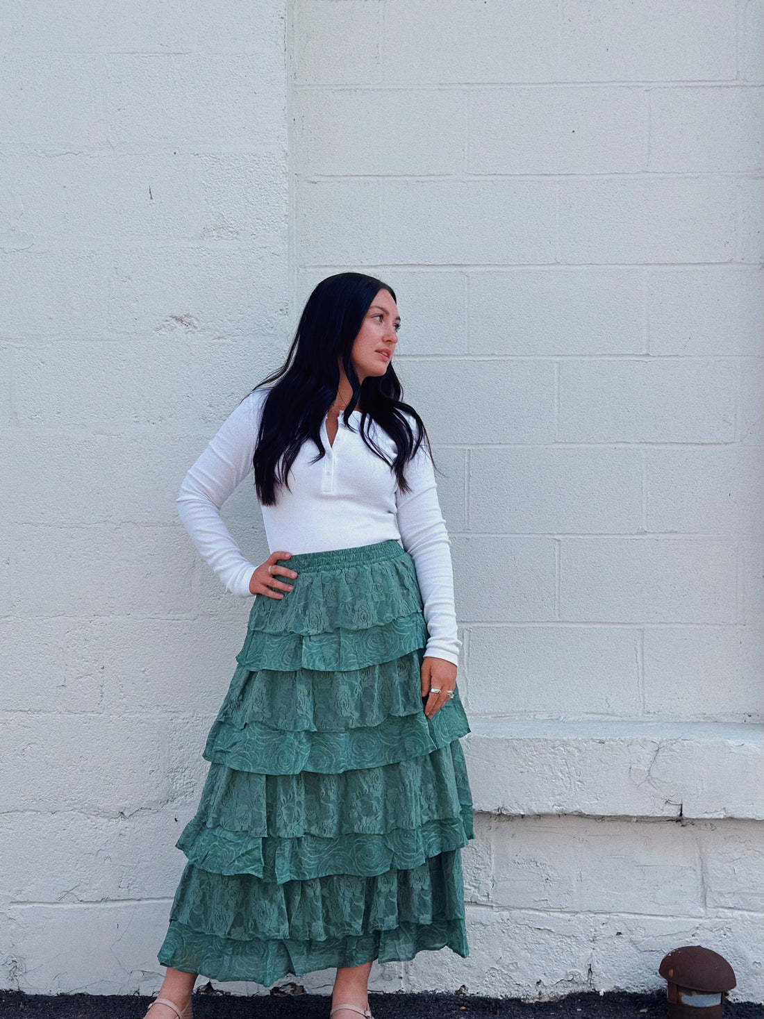 Lace + Rose Maxi Skirt