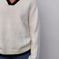 Collar V-Neck Sweater