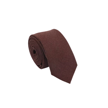 Solid Skinny Tie: Chocolate Brown