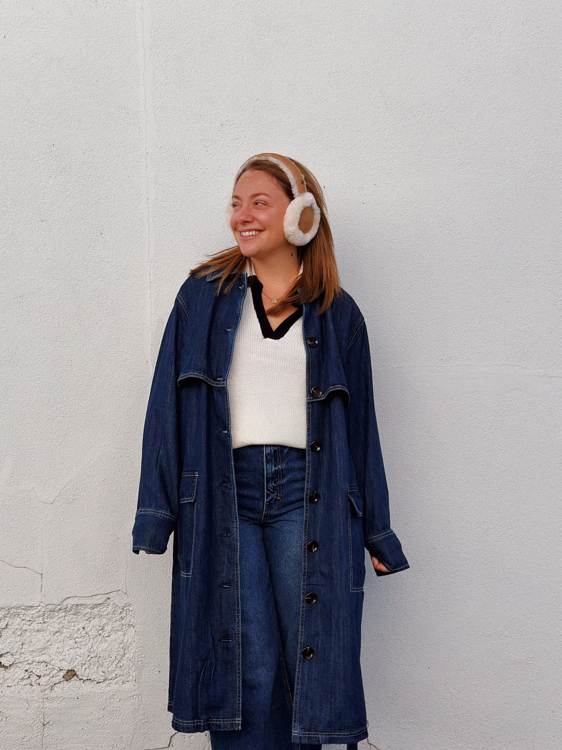 Denim Trench Coat