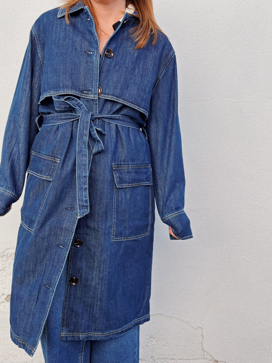 Denim Trench Coat