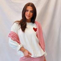 Oversized Heart Sweatshirt