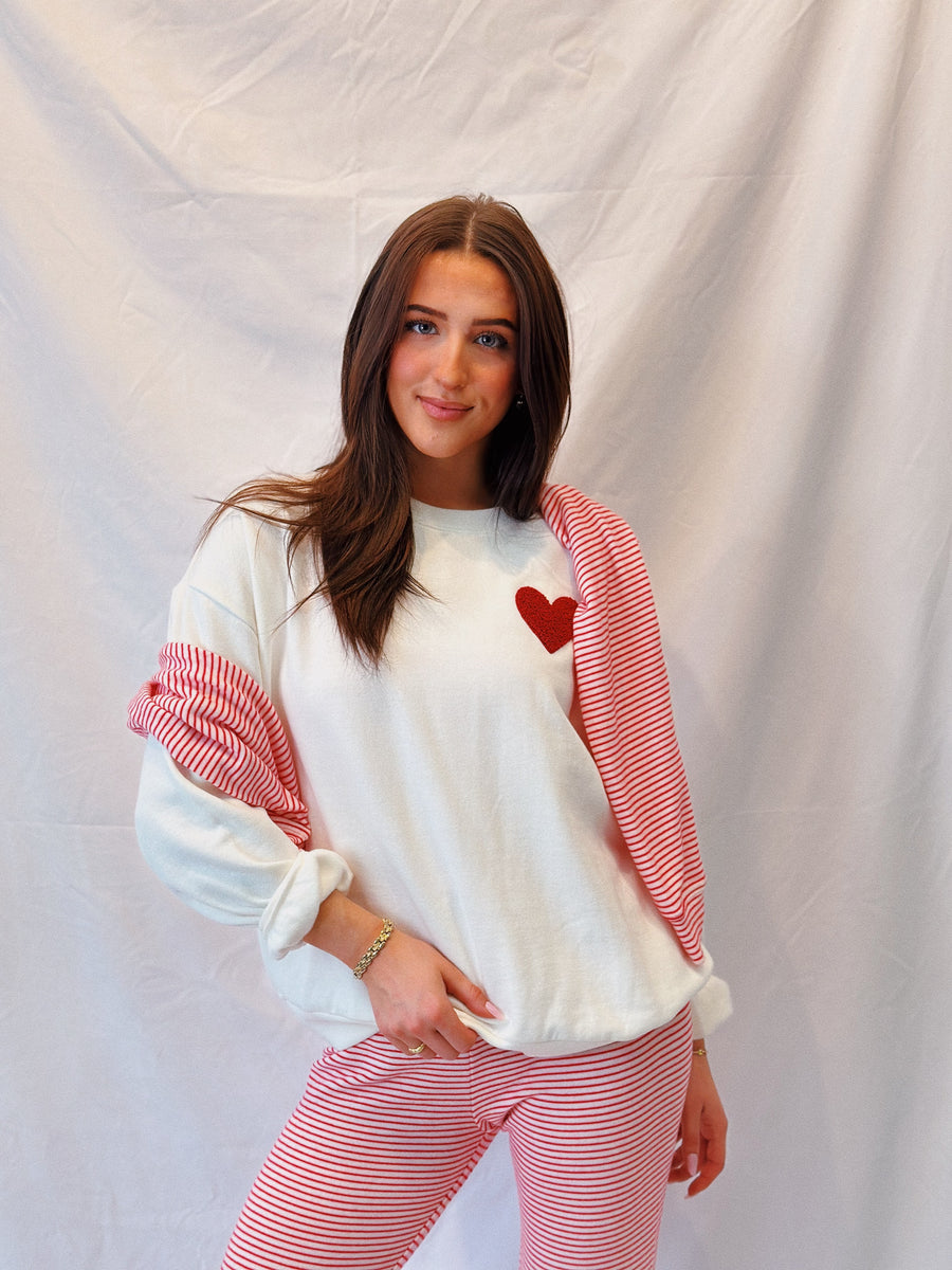 Oversized Heart Sweatshirt