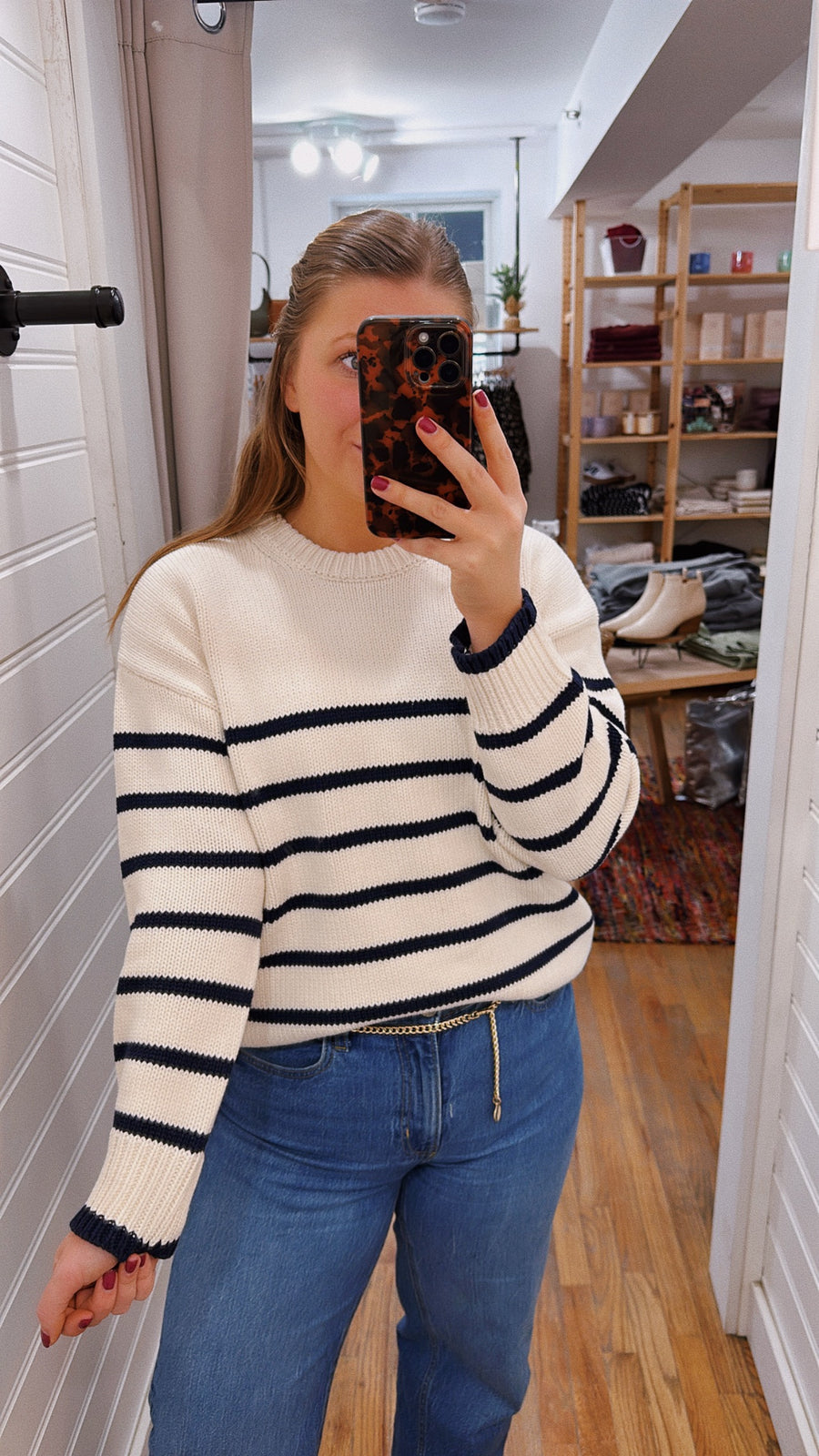 Boyfriend Stripe Sweater