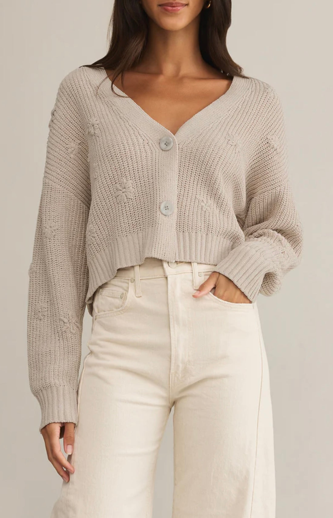 Fleur Cropped Cardigan