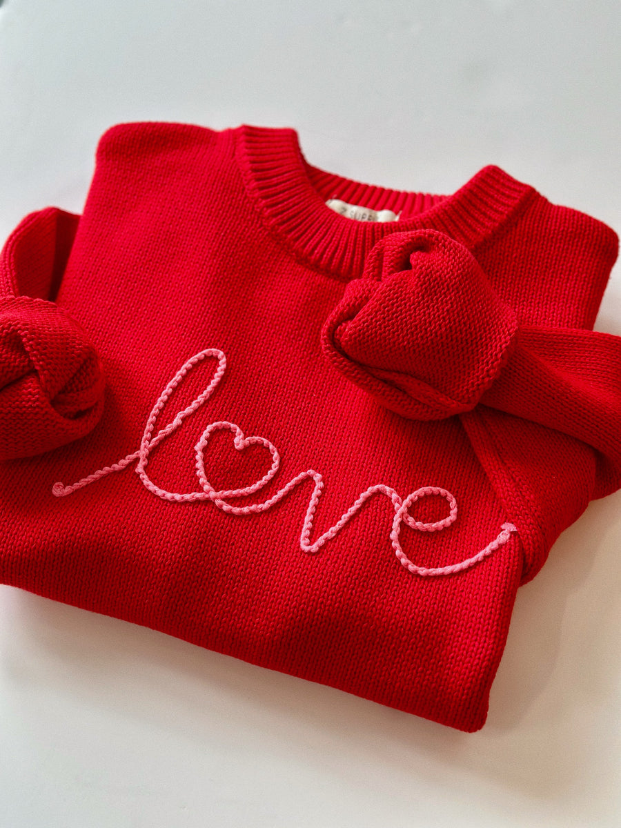 Love Notes Boyfriend Sweater