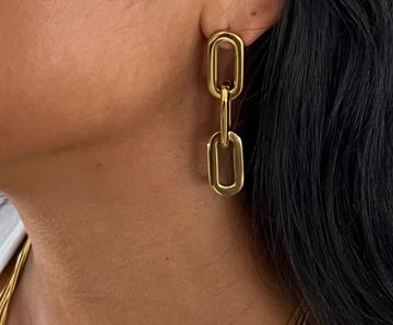 Gage Oversized Link Earring