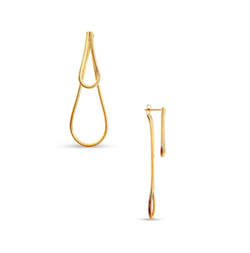 Giada Snake Chain Drop Earring