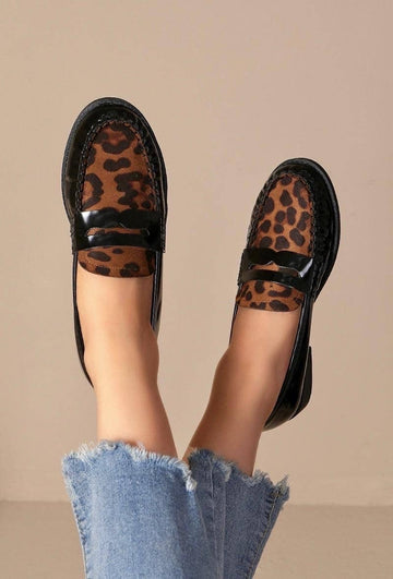 Animal Print Loafers