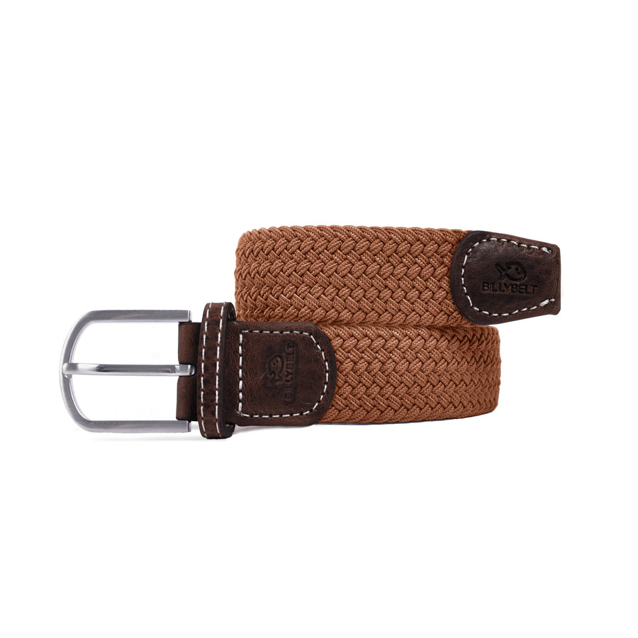 Elastic woven belt - Caramel